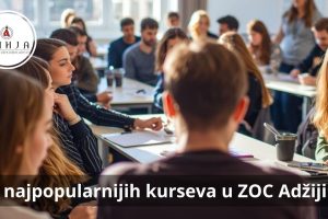 5 najpopularnijih kurseva u ZOC Adžija: