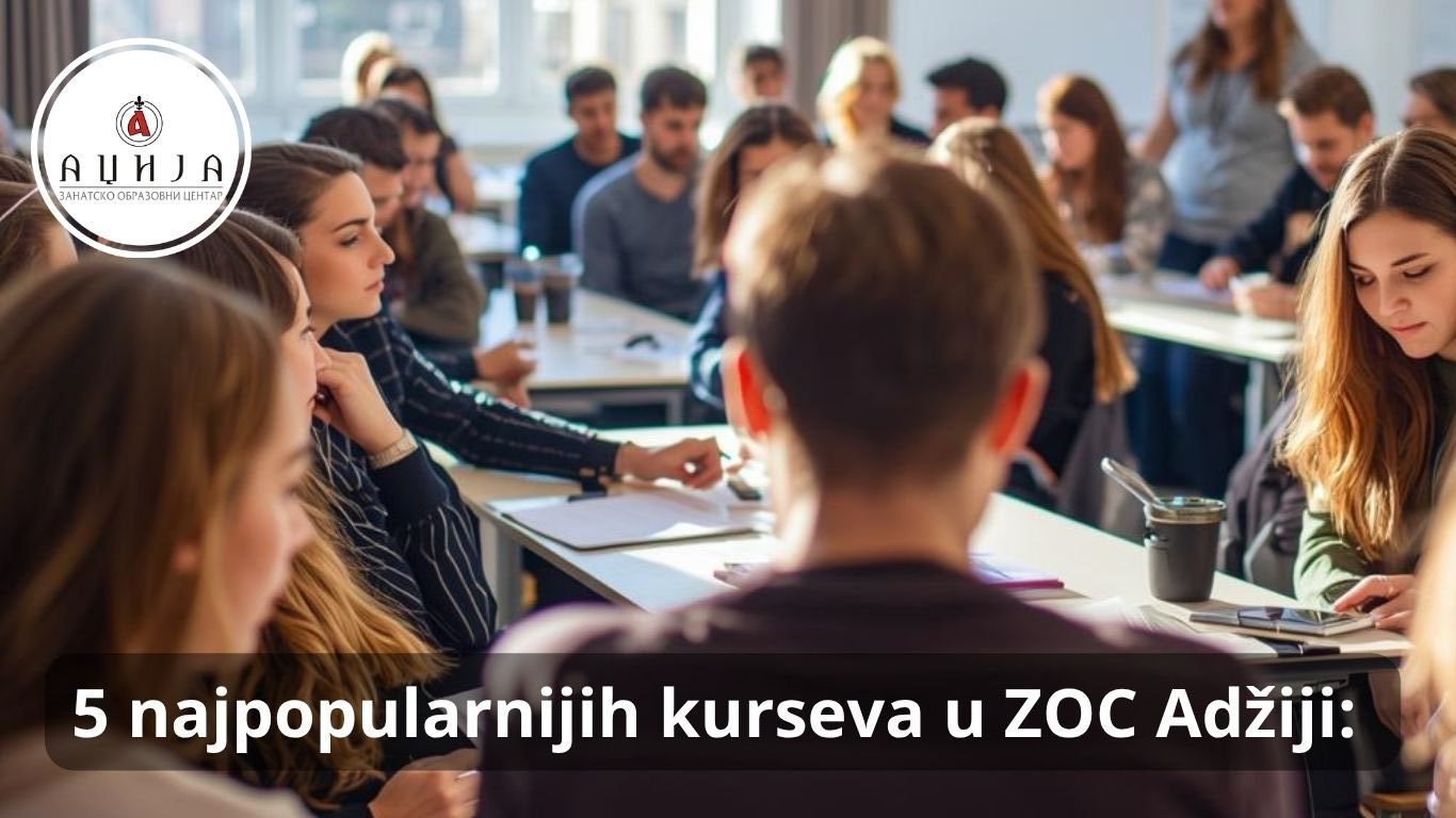 5 najpopularnijih kurseva u ZOC Adžija: